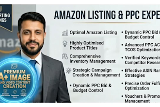 be your amazon virtual assistant , PPC expert
