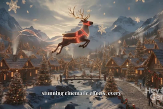 create a stunning ai christmas promo video for holiday sale