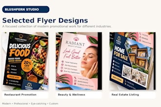 design a clean and custom flyer for your business