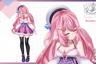 create a custom vtuber avatar in anime style for streaming
