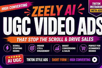 create ai ugc tiktok and meta video ads with zeely