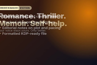 do book editing and formatting for fiction and nonfiction books