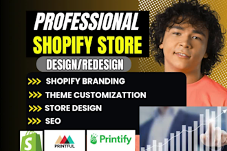create a shopify website branding kit, logo pagefly, gempages shopify branding