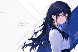 create a premium anime live wallpaper with custom motion graphics