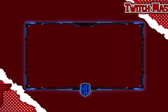 design a neon cyberpunk animated facecam overlay for twitch and kick streams