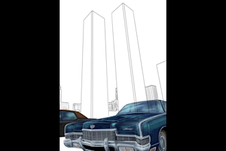 draw artistic vehicle illustrations