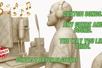 create a professional custom song any genre how you like