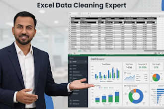 do excel data clean, formatting and any excel data analysis