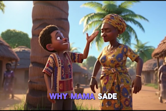 create african folktale animation, storytelling video 3d story cultural