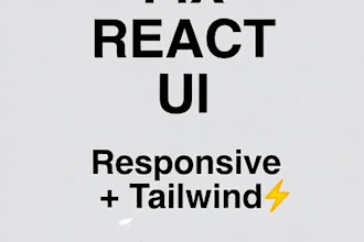 fix broken react or next js UI in 24 hours