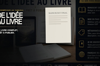 rédiger et créer votre livre complet pour amazon KDP