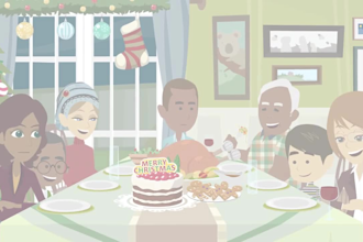 do christmas animation video or merry christmas video in 24h