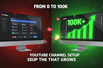 build your youtube channel setup for fast growth and monetization