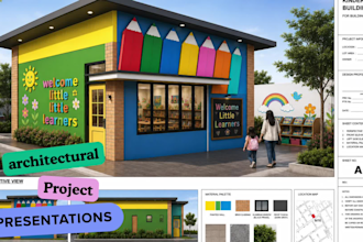 create professional architectural presentation boards
