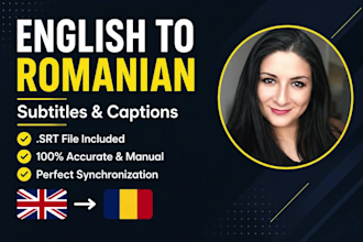 translate and subtitle english to romanian videos