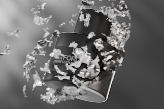 create premium 3d cosmetic product renders