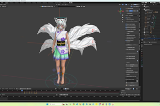 rig any 3d models with perfect weight paint