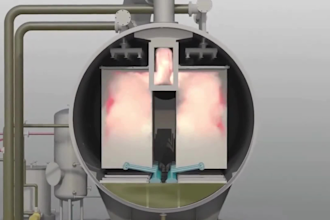 create 3d industrial process animation for chemical, evaporation and engineering