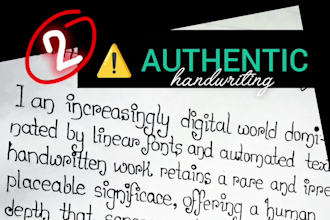 help you present handwritten texts with elegance