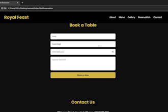 design a professional restaurant website with online order