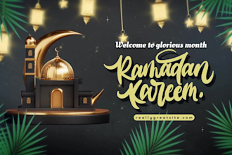 do islamic, ramadan, calendar event flyer poster design