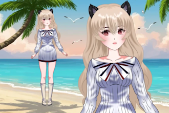 design and rig anime vtuber model, live2d rigging, vtuber commission
