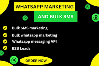 do bulk whatsapp marketing campaign ,whatsapp API and lead generation