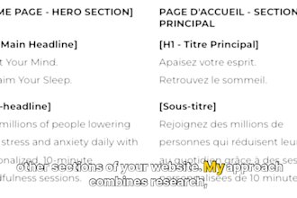 write your bilingual website copywriting and landing pages