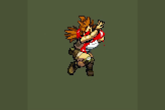 create pixel art character design, animation and sprite sheet for indie games