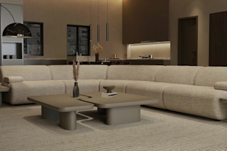 create sofa 3d render