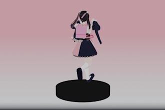 do anime character modelling