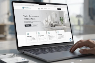 design a wordpress website with a free homepage demo