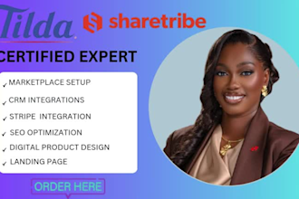 build tilda website sharetribe marketplace lodgify gelato pipedrive crm