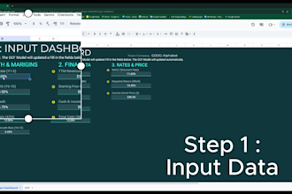 build a custom automated dcf and financial model in excel