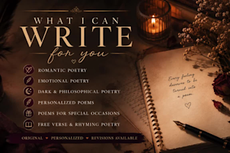 write a beautiful custom original poem for you