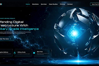 develop a premium high end website with modern UI UX