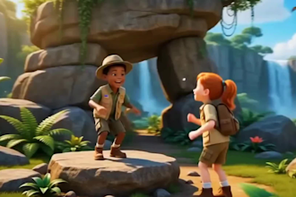3d pixar style ai animation, ai storytelling, kids song, learning videos