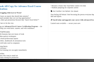 write high value facebook ad copy for your brand