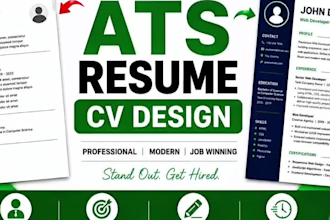 write, rewrite and redesign your ats friendly resume or CV