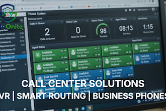 set up your professional inbound and outbound call center system