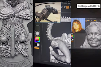 convert 2d to 3d 2d image to 3d model stl file ready for 3d printing