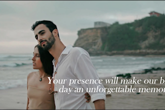design an animated digital invitation