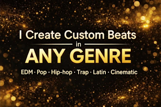 create professional custom instrumental beats in any music genre
