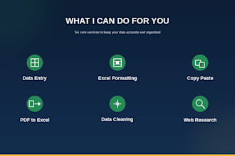 do accurate data entry and microsoft excel work