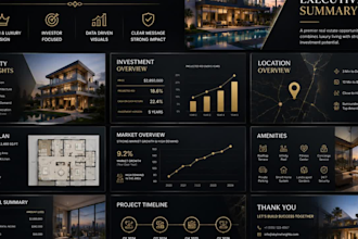 luxury real estate pitch decks