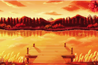 create pixel art background, landscape, game art tilemap, game assets animation