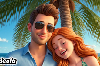 create 3d pixar ai proposal video 3d romantic storytelling 3d ai proposal videos