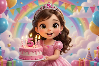 create kids birthday cartoon video, kids cartoon, ai kids children play video