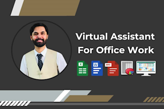 do typing work and personal virtual assistant for office work