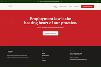 design a premium custom law firm or attorney website